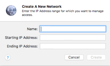 Mac OS Server Create a New Network