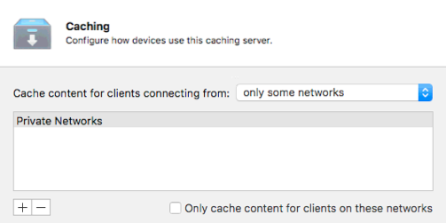 Mac OS Server Cache Network Settings Mac OS Server Cache Network Settings