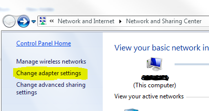 Fixing network Priority in Windows : Win7 Update