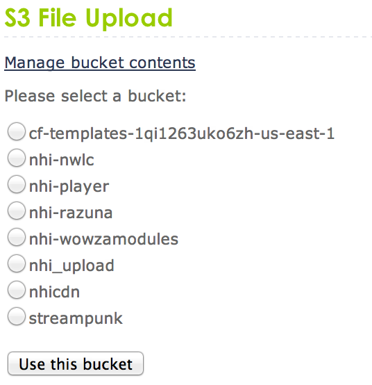 PHP Direct Upload to S3