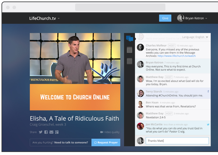 Using Bitmovin Player with Church Online Platform